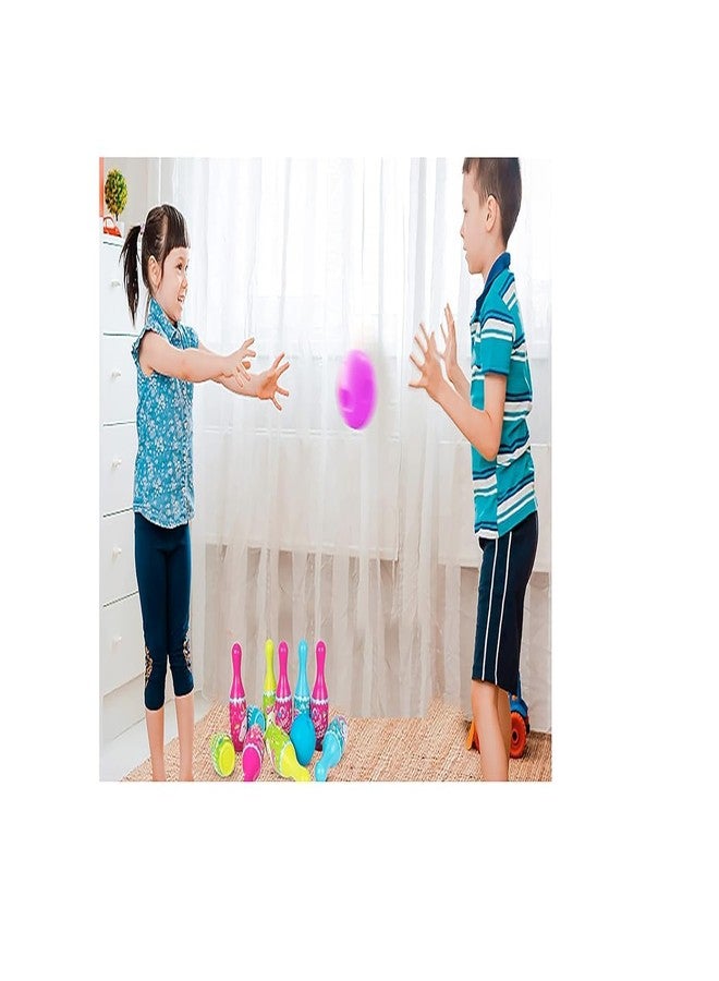 JAPSI Unicorn Bowling Play Set for Kids, 6 Bottles and 1 Ball, Non-Toxic Plastic, Multicolour, Age 3+ | - Image 3